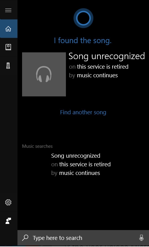 微软Groove流媒体音乐服务终结导致Cortana无法支撑识别歌曲