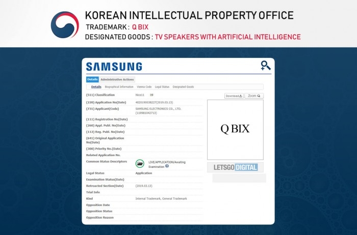 三星在韩国申请Q BIX商标：用于QLED电视的Bixby语音助手