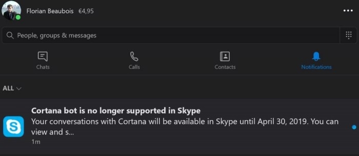Skype内Cortana聊天机器人4月退休 鼓励使用Alexa