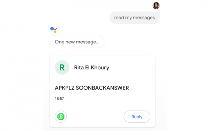 Google Assistant终于可以阅读来自WhatsApp等其他应用的信息