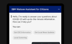 IBM推出Waston Assistant for Citizens服务 协助抗击新冠病毒疫情